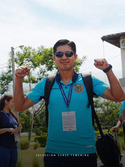 Eduardo Moscoso entrenador de Ecuador Sub 20.