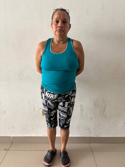 La mujer tiene 63 años. Fue trasladada ante las autoridades competentes.