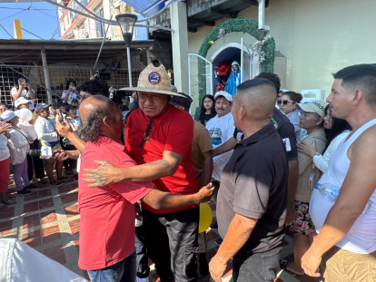 Los pescadores han sido festejados a su retorno.