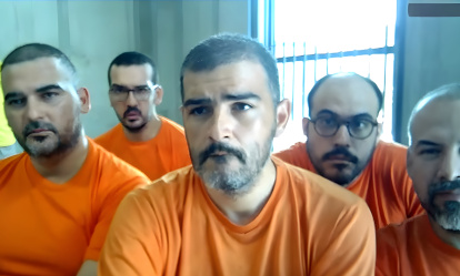 Aquiles Álvarez y otros procesados se enlazaron vía Zoom.