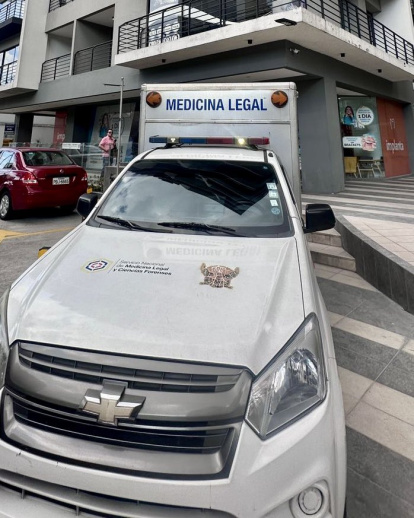 El cuerpo fue llevado del consultorio dental a la morgue de la Policía Nacional.
