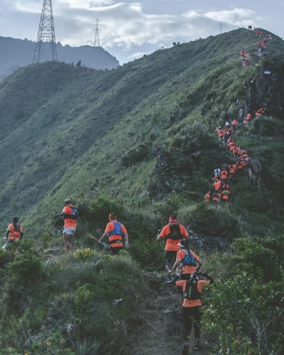 Los corredores deben enfrentar diferentes rutas de las montañas de Baños de Agua Santa.