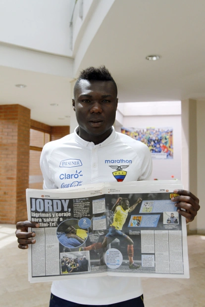 Jordy Caicedo en la Sub 20 de Ecuador con un reportaje de EXTRA.