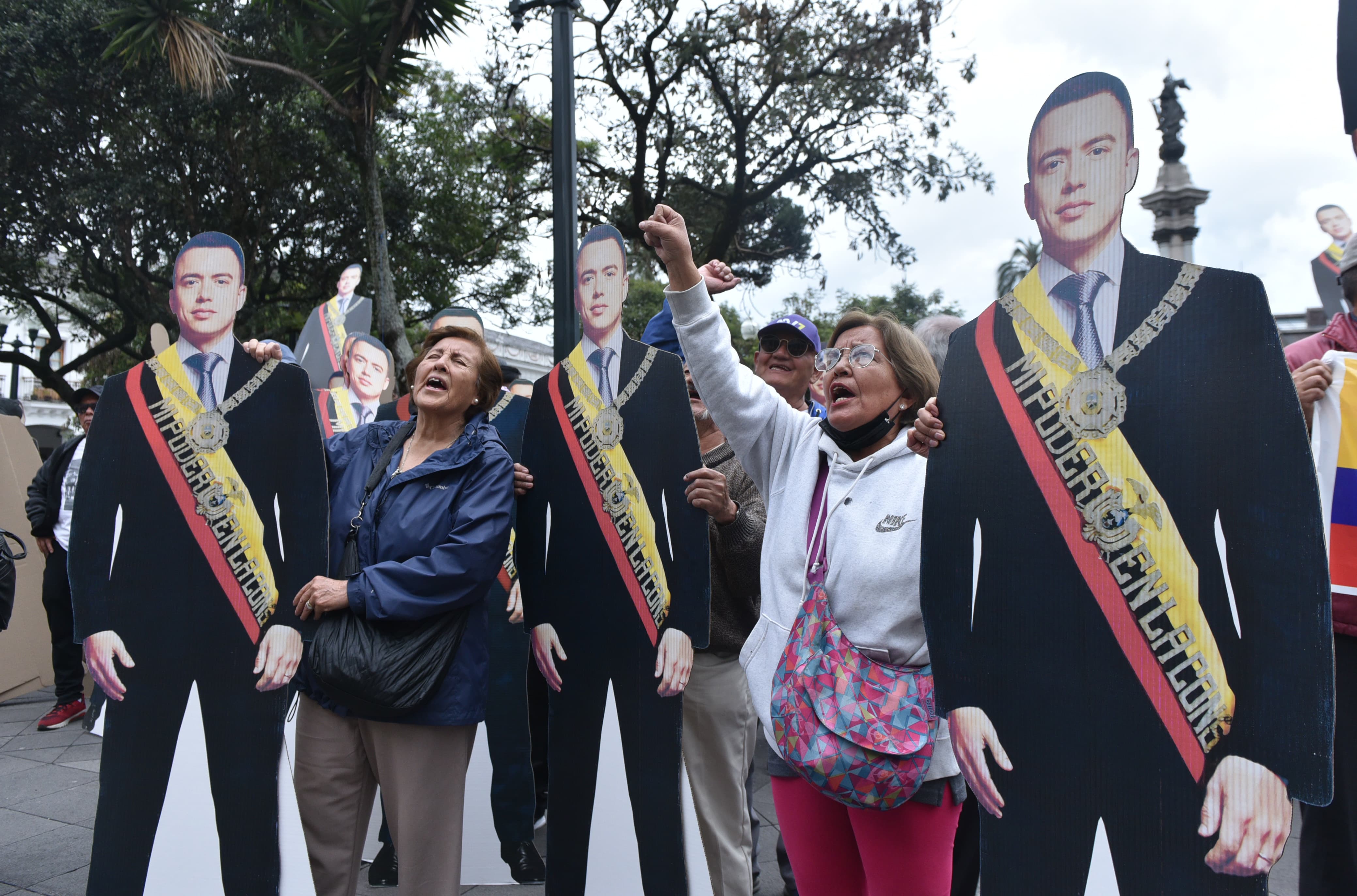 Quito: Plaza Grande se abrió solo para simpatizantes de Daniel Noboa