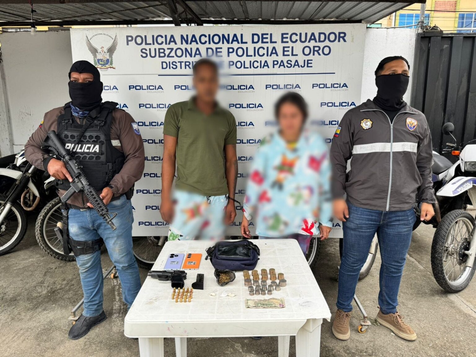 El sujeto fue aprehendido junto a una mujer.